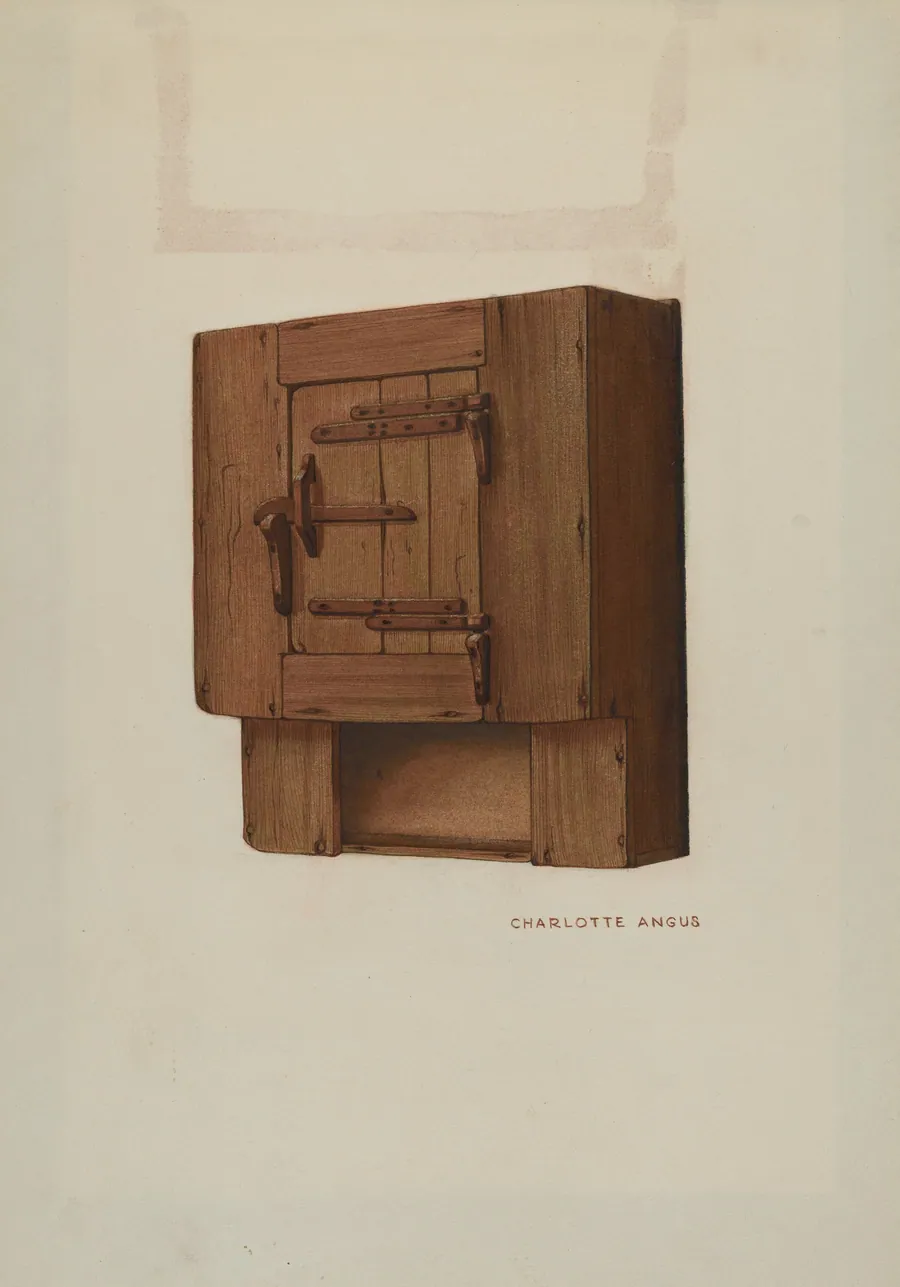 Pa. German Wall Corner Cupboard by Charlotte Angus