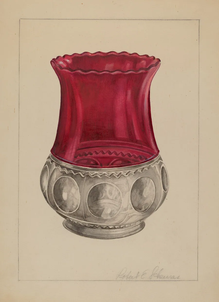 Glass Vase by Robert Schuerer
