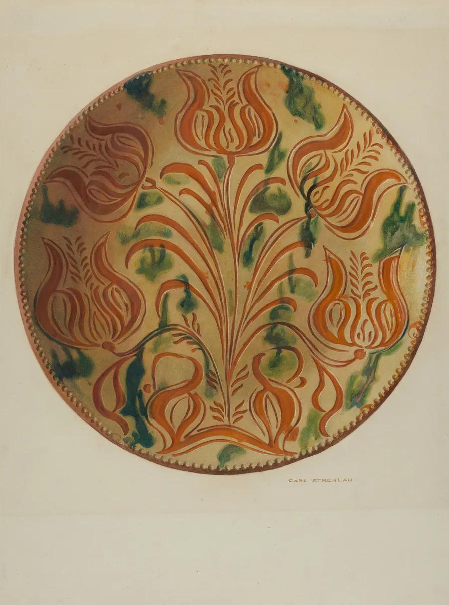 Pa. German Plate by Carl Strehlau
