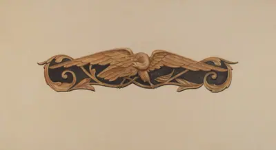 Stern Carving: Spread Eagle