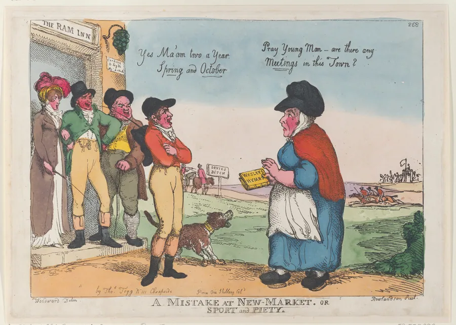 A Mistake at New Market, or Sport and Piety by Thomas Tegg