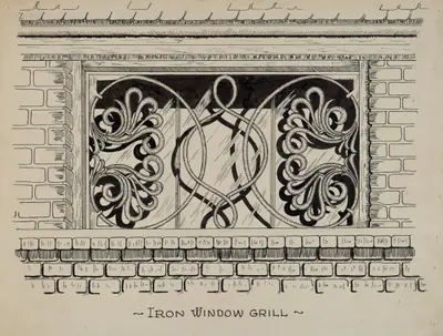 Iron Work in Attic Window