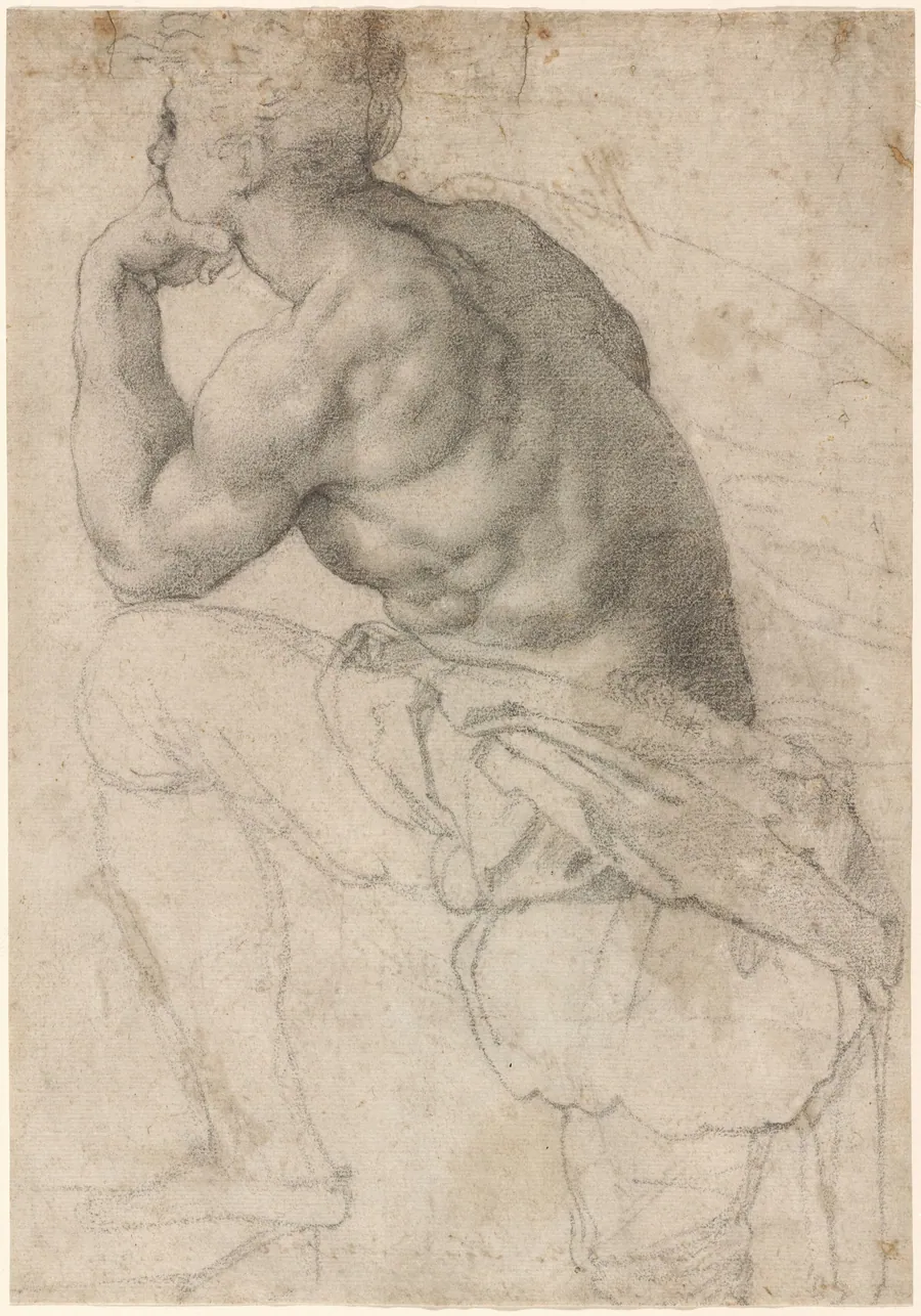 A Pearl Diver by Alessandro Allori
