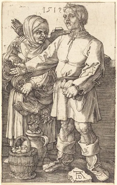 Peasant Couple at Market