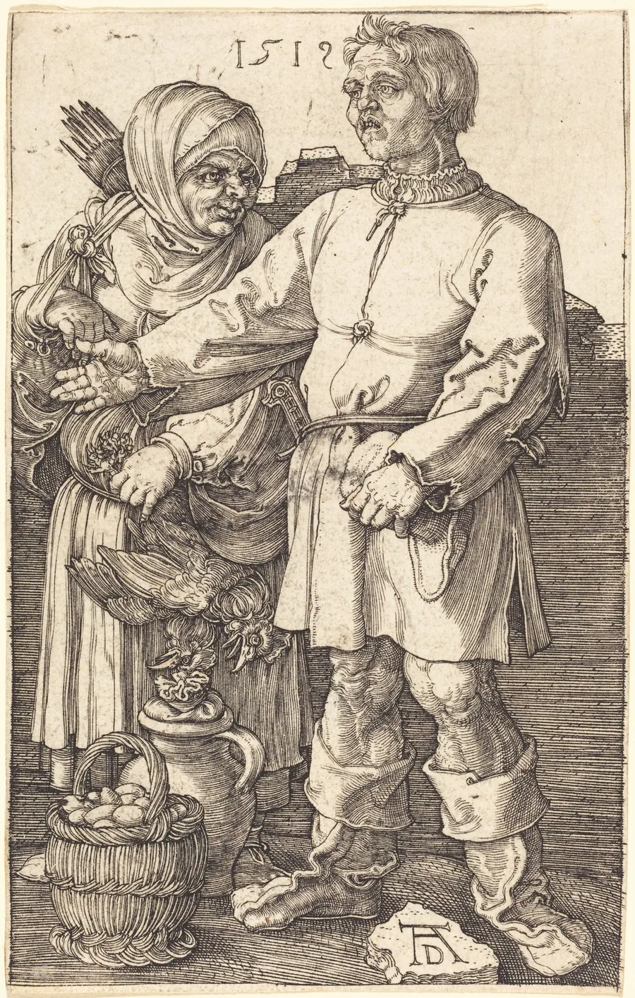 Peasant Couple at Market by Albrecht Dürer