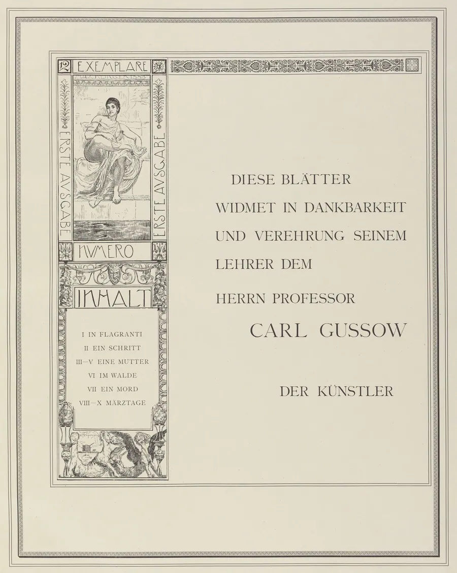 Dedication by Max Klinger