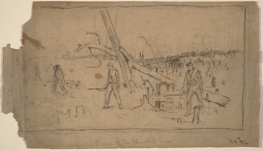 Advance of the Skirmish Line by Winslow Homer