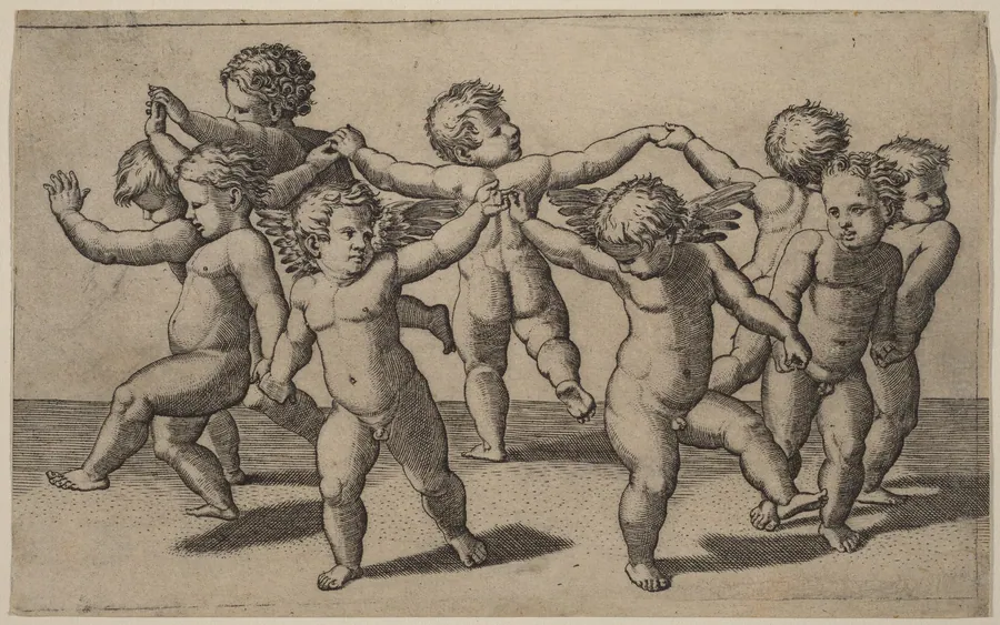 Dance of Cupids by Marcantonio Raimondi