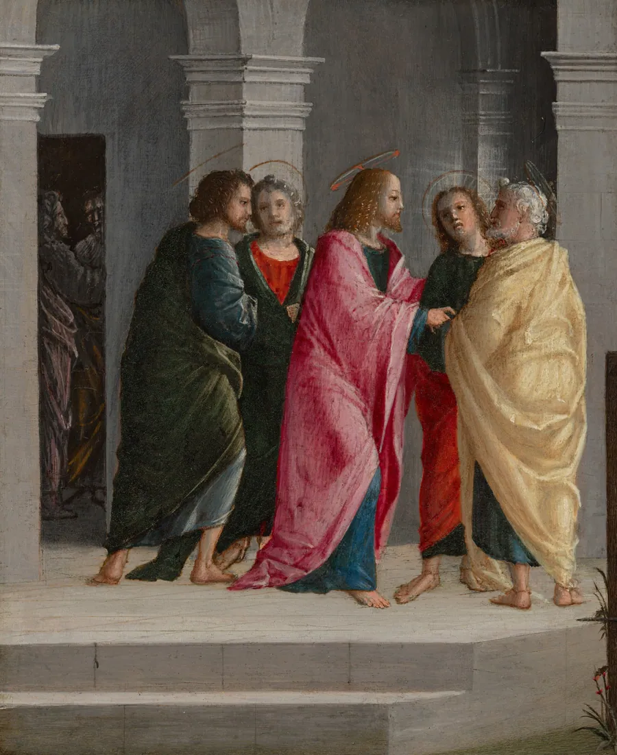 Christ Instructing Peter and John to Prepare for the Passover by Vincenzo Civerchio