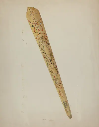 Scrimshaw: Swordfish Bill