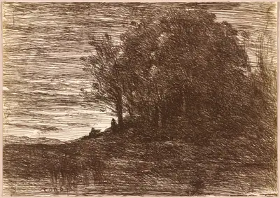 The Hermit's Woods, or the Banks of Lake Trasimène (Le Bois de l'Hermite, ou les Bords du Lac Trasimène)
