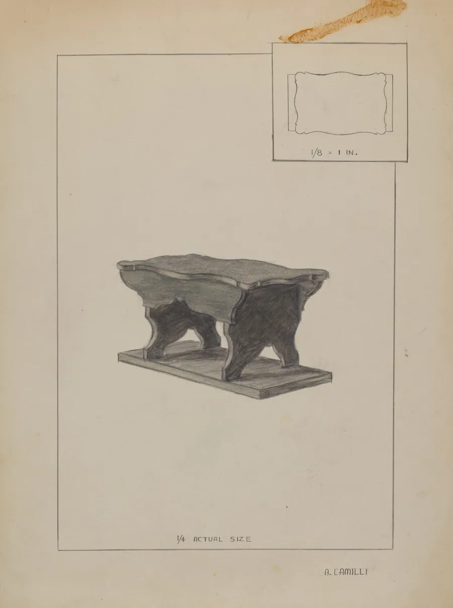 Child's Bench by Albert Camilli