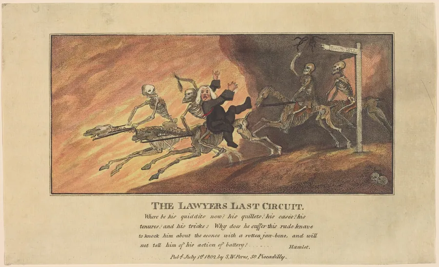 The Lawyers Last Circuit by Thomas Rowlandson