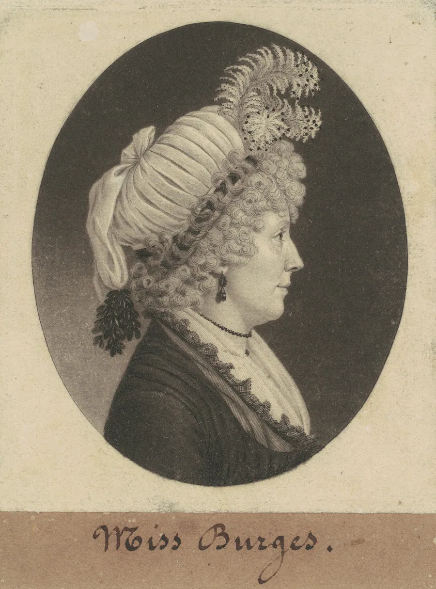 Miss Burges by Charles B. J. Févret de Saint-Mémin