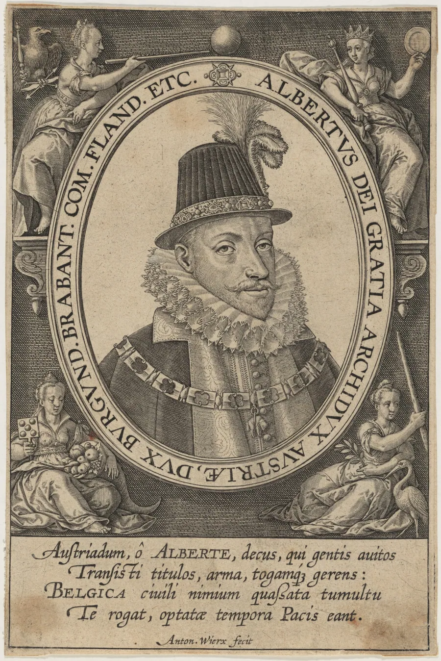 Albert VII, Archduke of Austria by Anton Wierix II
