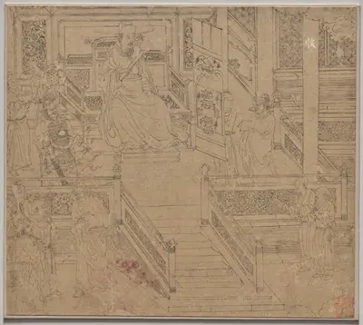 Album of Daoist and Buddhist Themes: Kings of Hells: Leaf 29