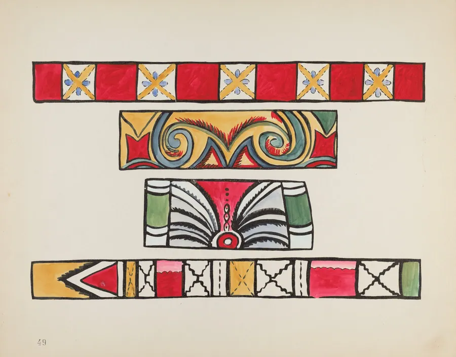 Plate 49: Miscellaneous Design: From Portfolio "Spanish Colonial Designs of New Mexico" by American 20th Century