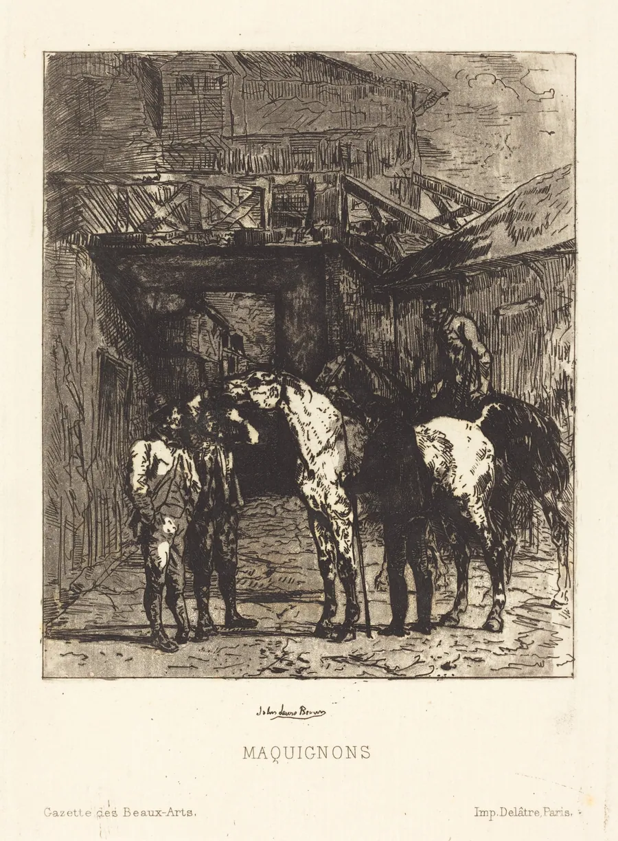 Maquignons (Horse Dealers) by John Lewis Brown