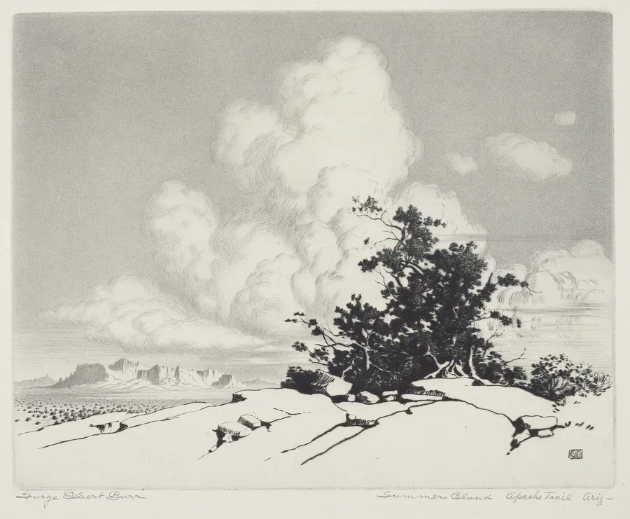 Summer Cloud, Apache Trail, Arizona by George Elbert Burr