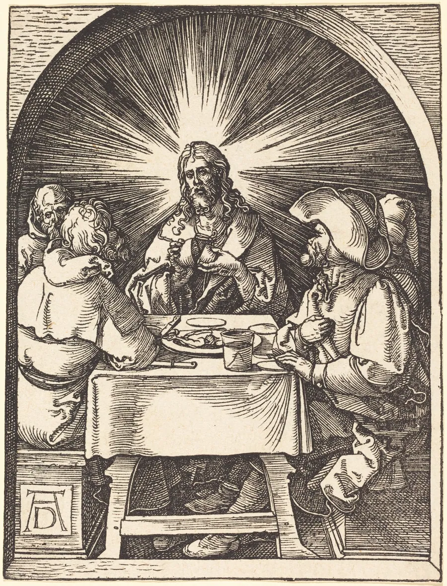 Christ at Emmaus by Albrecht Dürer