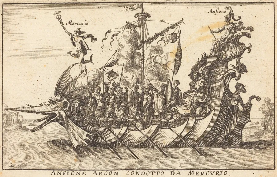 Anfione Argon condotto da Mercurio by Balthasar Moncornet