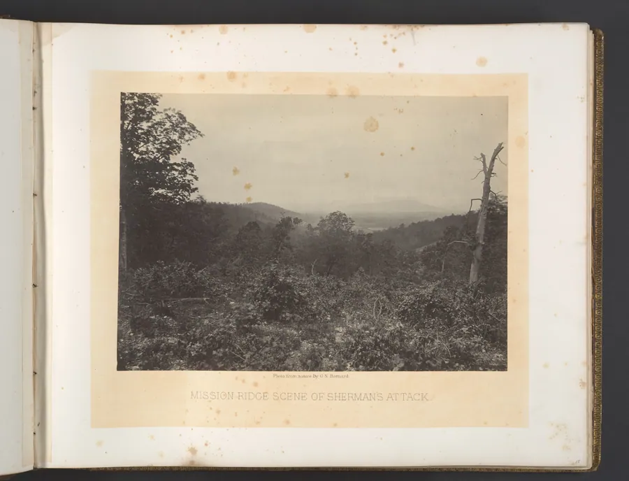Mission Ridge Scene of Sherman's Attack by George N. Barnard