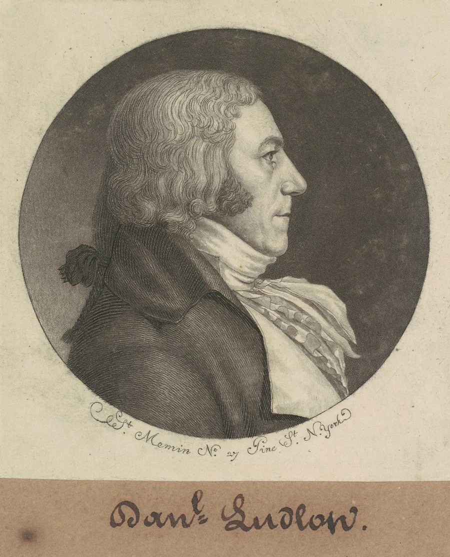 Daniel Ludlow by Charles B. J. Févret de Saint-Mémin