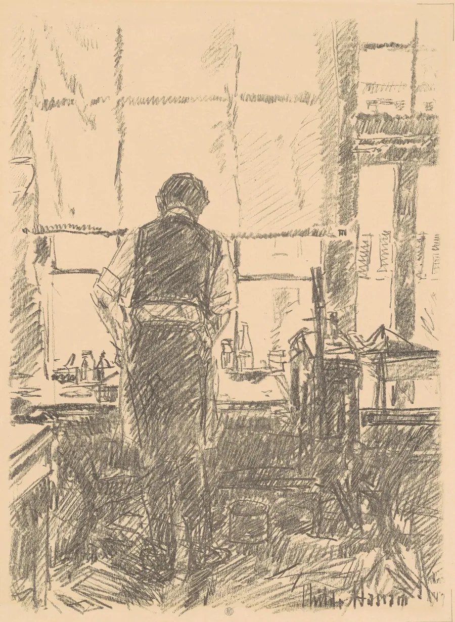Portrait of Joseph Pennell by Childe Hassam