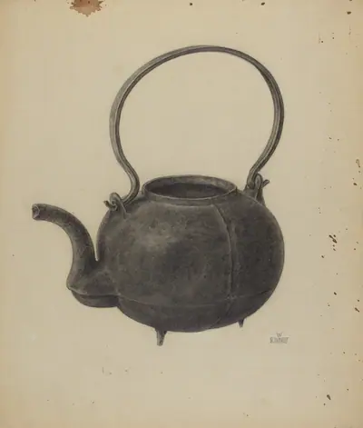 Cast Iron Tea Kettle
