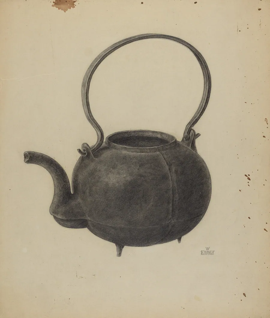 Cast Iron Tea Kettle by William Schmidt