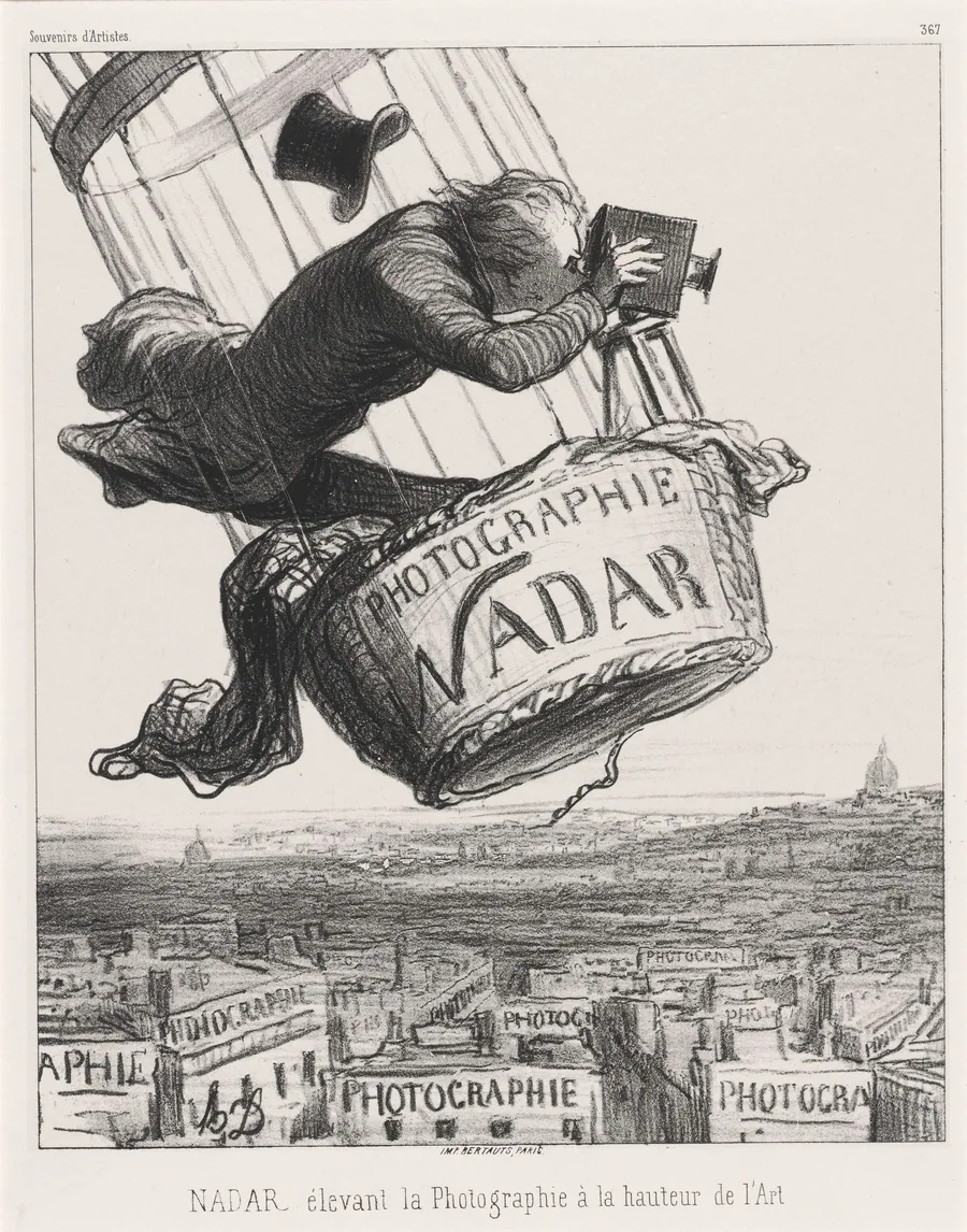 Nadar élevant la Photographie à la hauteur de l'Art (Nadar Elevating Photography to Art) by Honoré Daumier