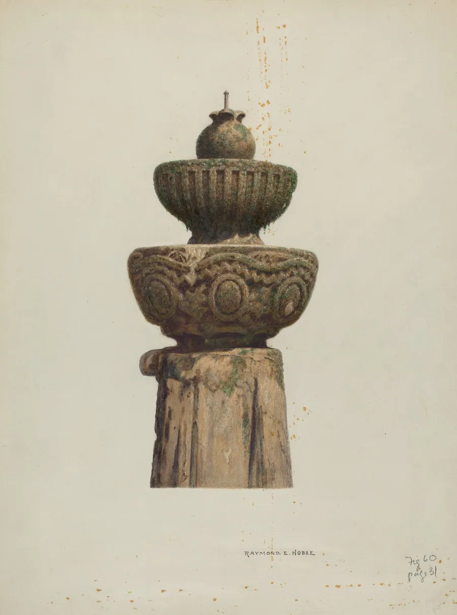 Stone Fountain by Raymond E. Noble