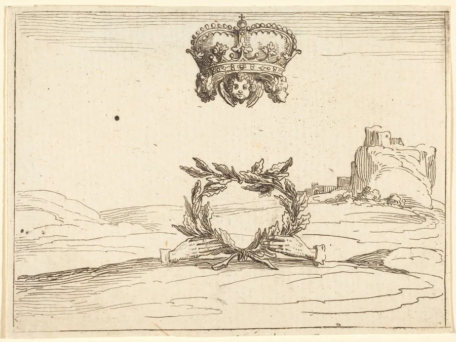 The Two Crowns by Jacques Callot