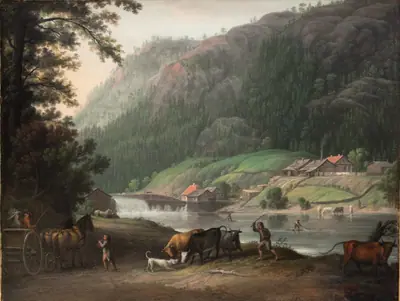 Tistedalen ved Frederikshald i Norge