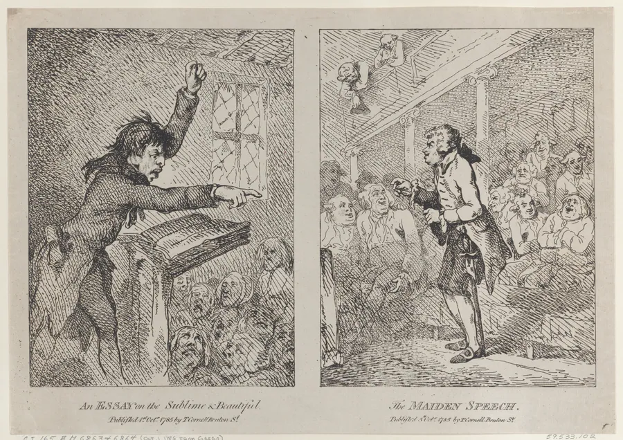 An Essay on the Sublime & Beautiful; The Maiden Speech by Thomas Cornell