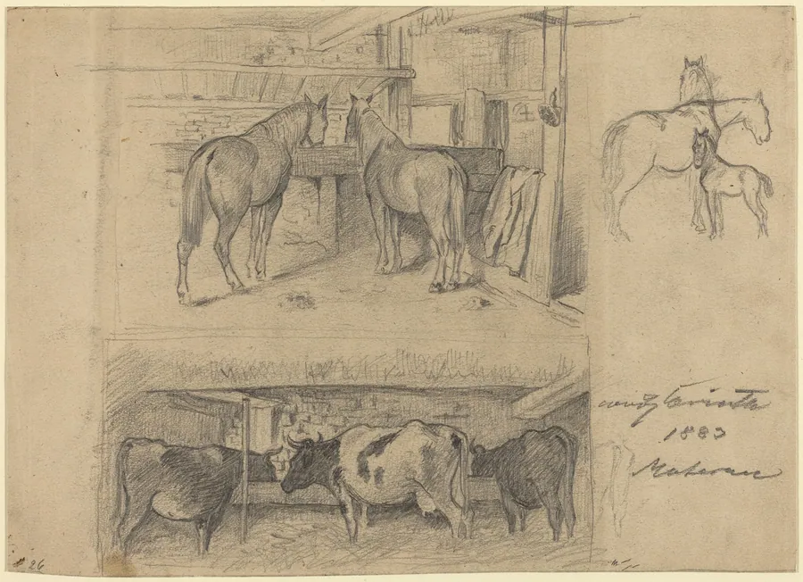 The Barn by Lovis Corinth