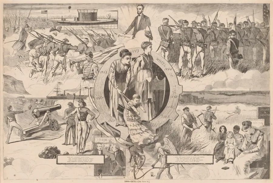 1860-1870 by American 19th Century