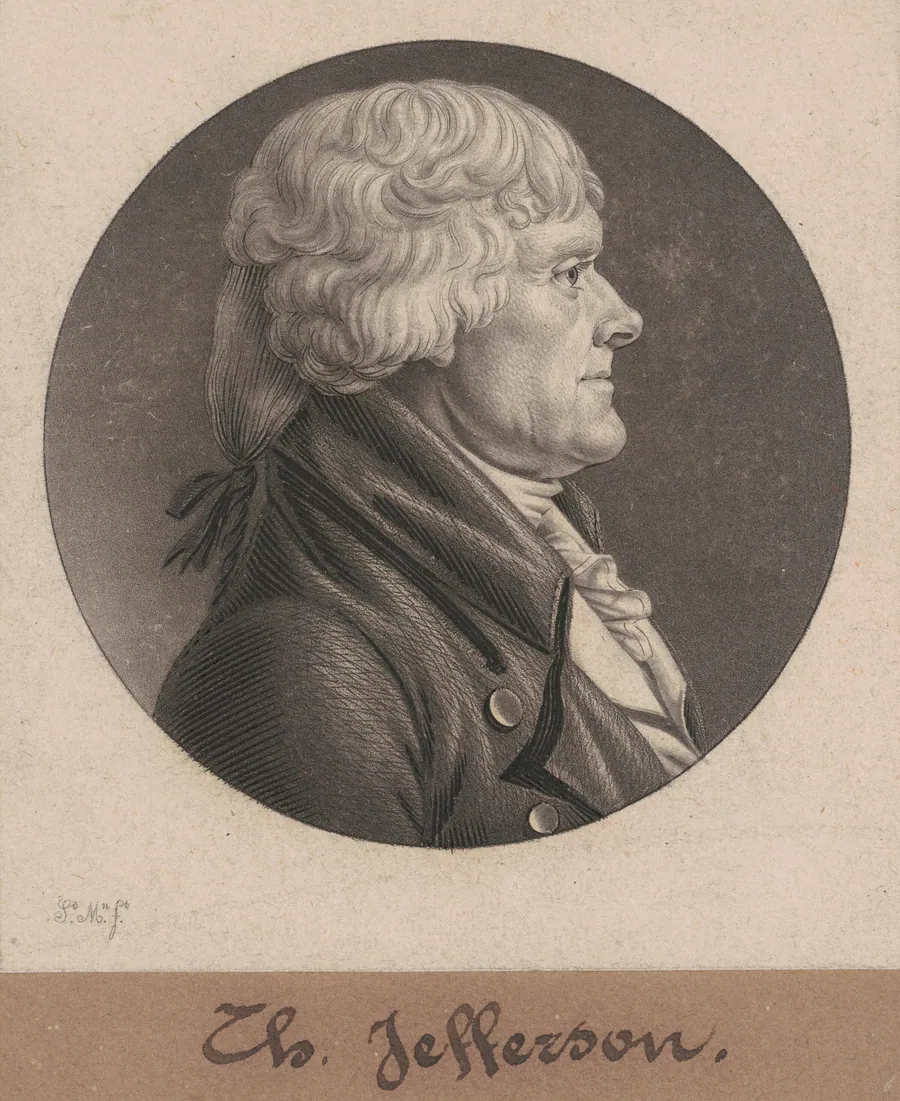 Thomas Jefferson by Charles B. J. Févret de Saint-Mémin