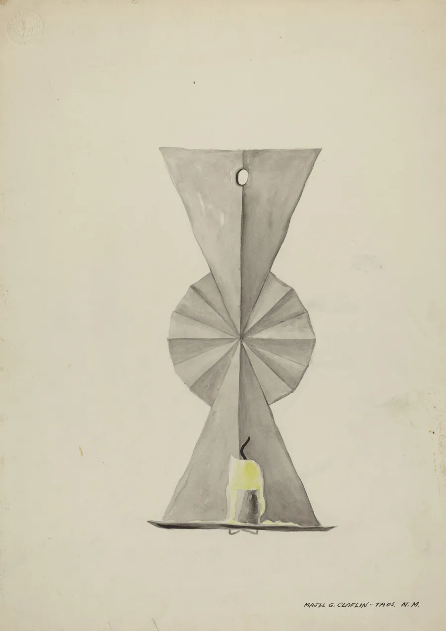 Tin Sconce by Majel G. Claflin