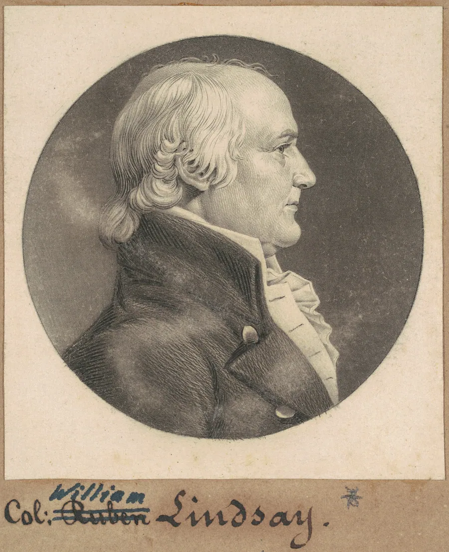 Reuben Lindsay by Charles B. J. Févret de Saint-Mémin
