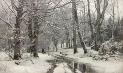 Tøvejr i en bøgeskov