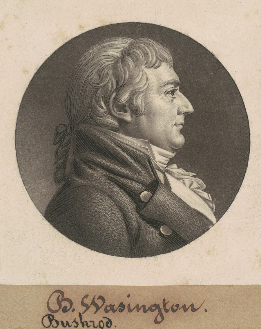 William Augustine Washington III by Charles B. J. Févret de Saint-Mémin