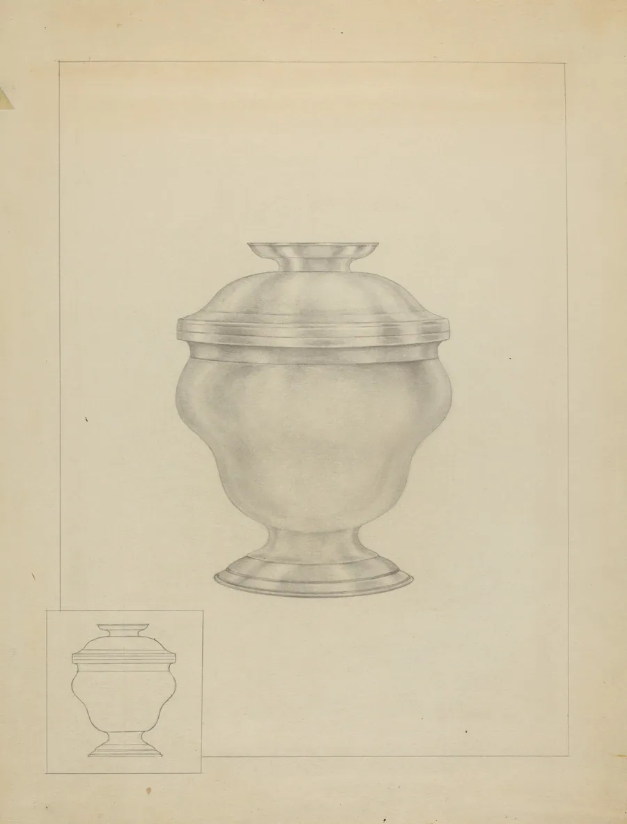 Silver Sugar Bowl by Isidore Steinberg