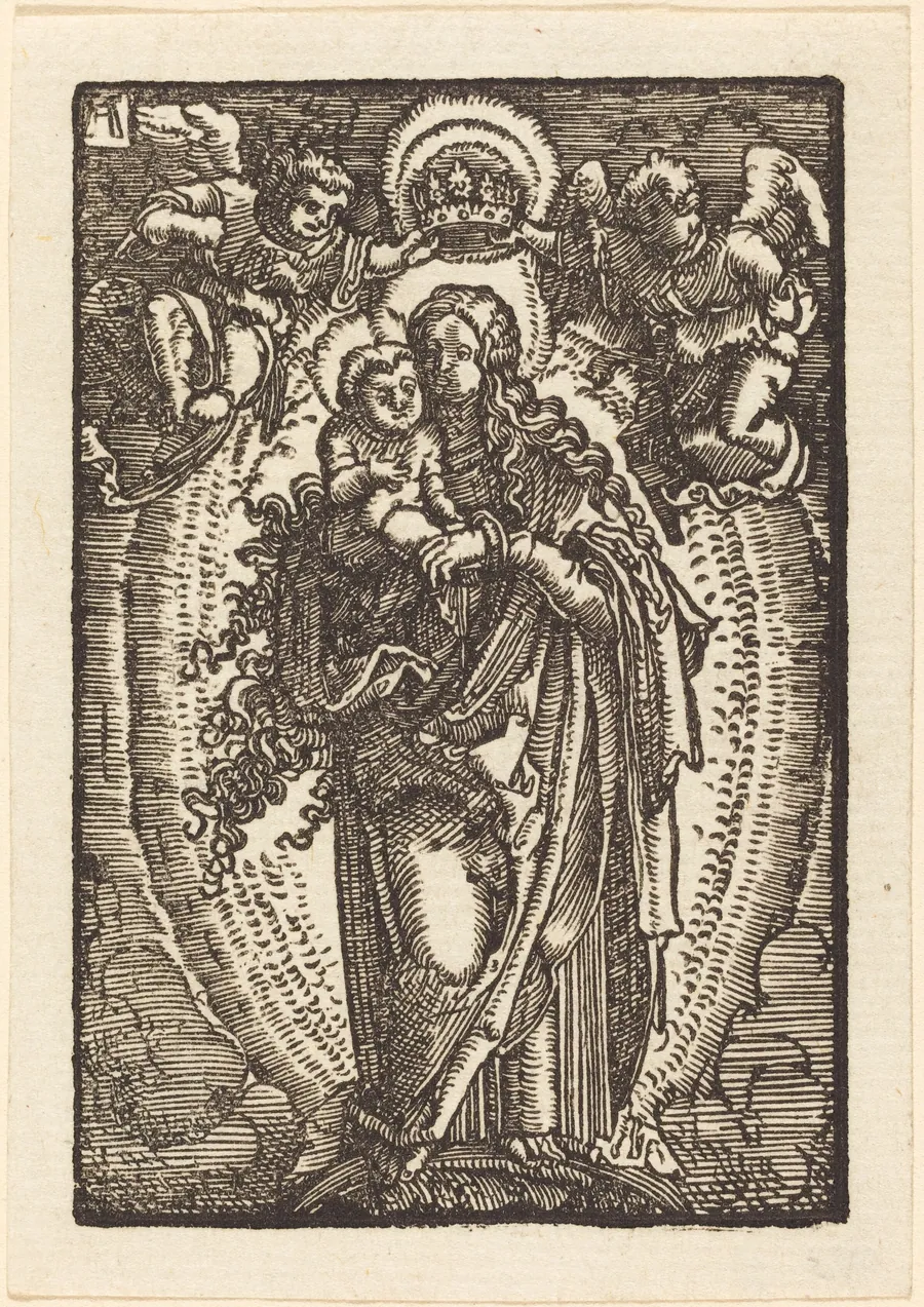 The Virgin and Child on a Crescent by Albrecht Altdorfer