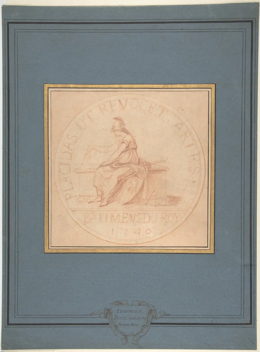 Design for a Medal: Bâtiments du Roy, 1740 by Edme Bouchardon