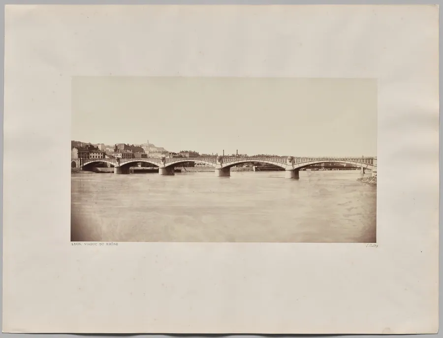Lyon. Viaduc du Rhône by Édouard Baldus