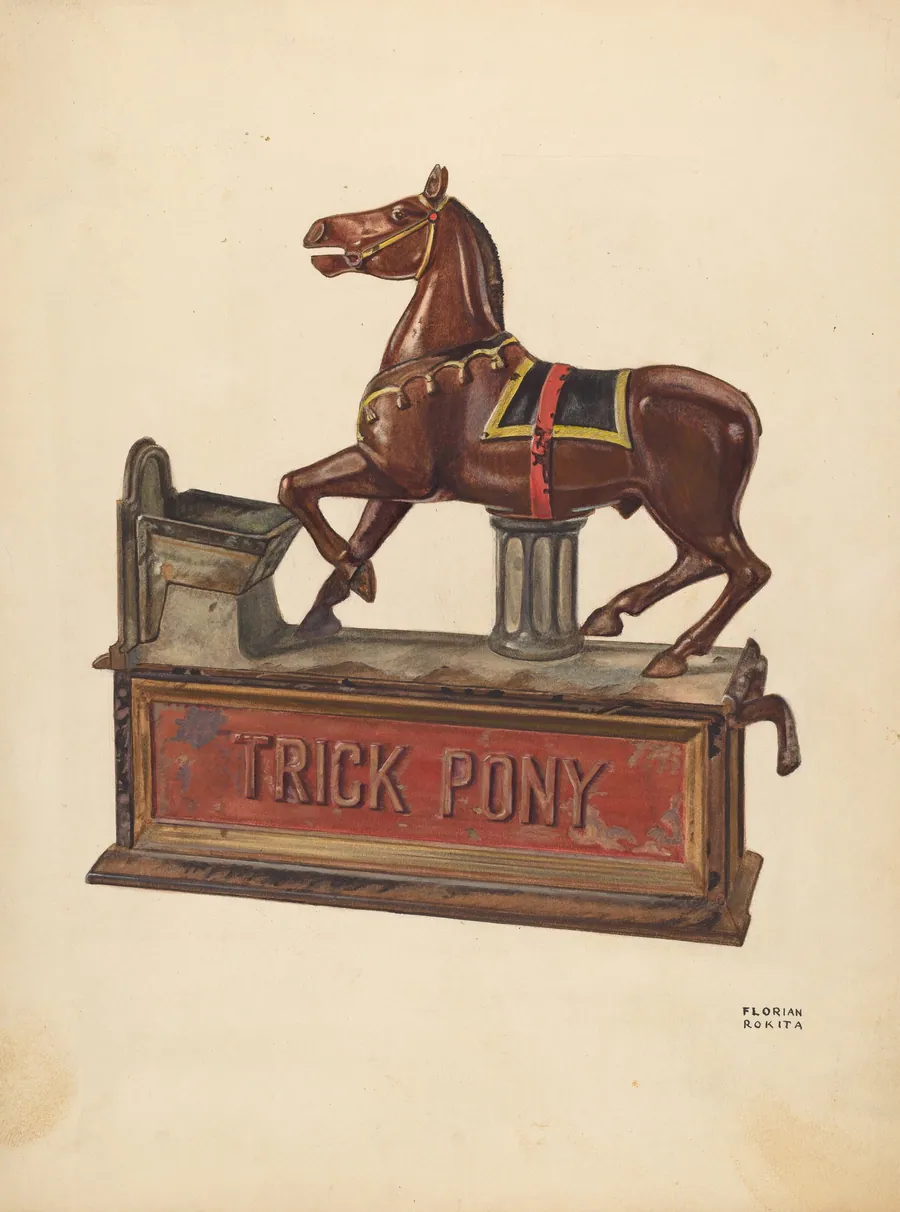 Toy Bank: Trick pony by Florian Rokita