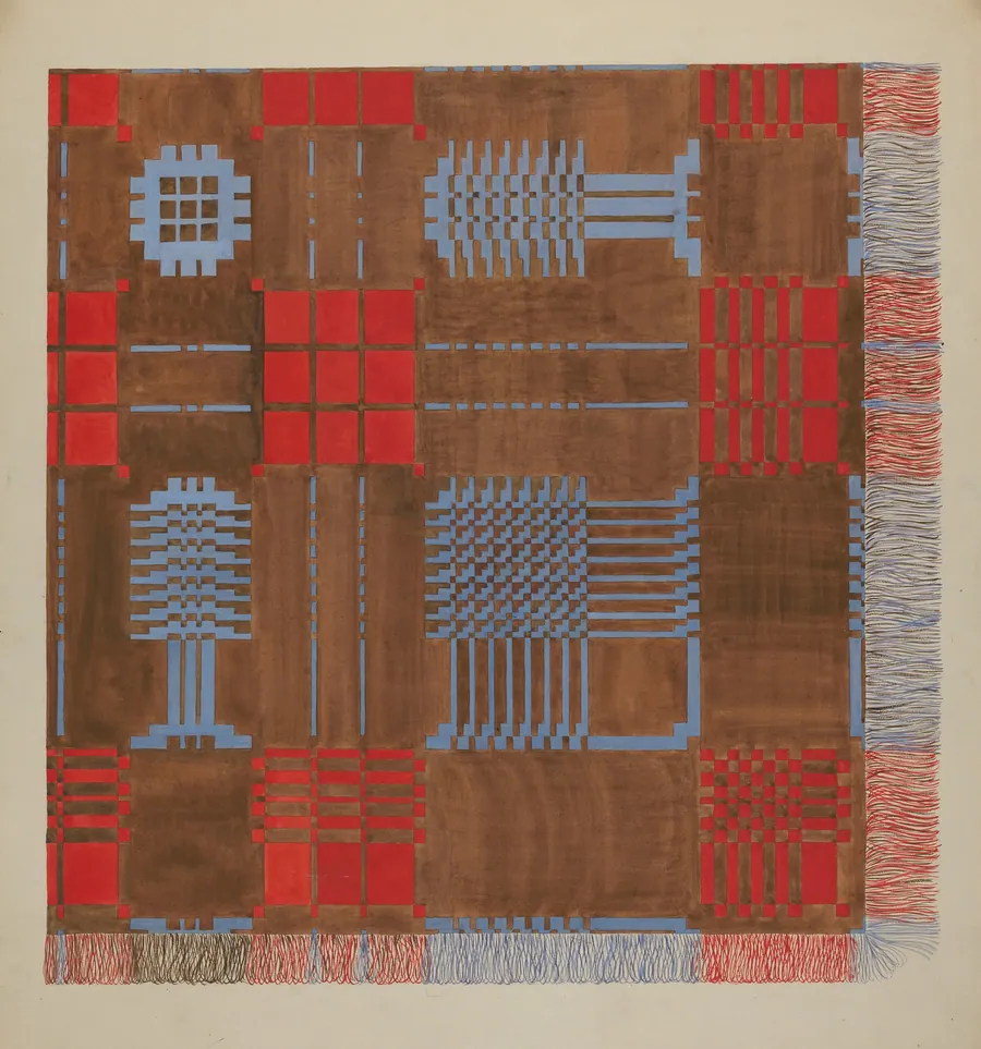 Woven Coverlet by Dorothy Posten