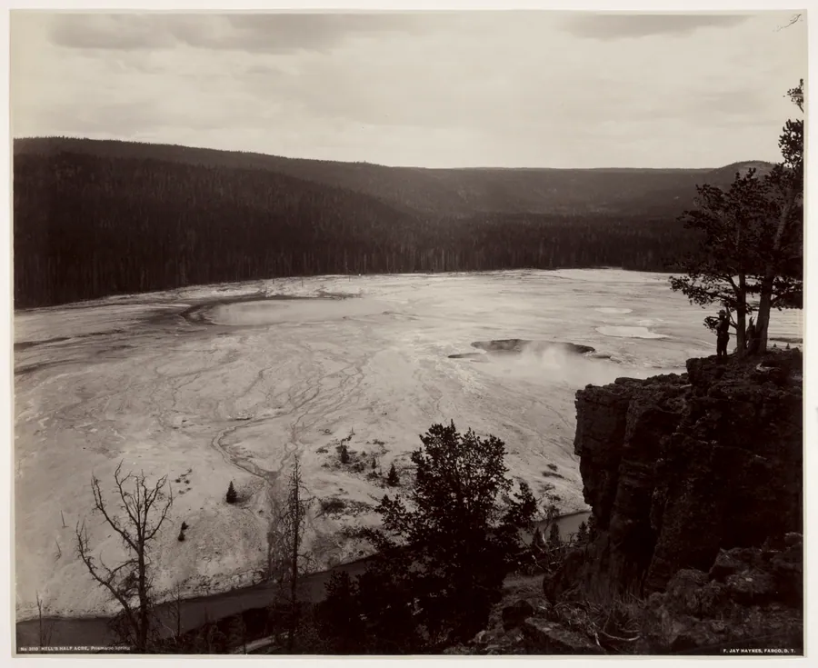 Hell's Half Acre, Prismatic Springs by Frank Jay Haynes
