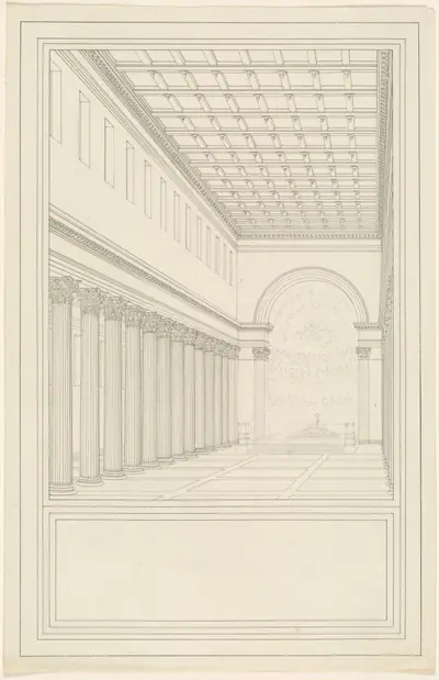 The Nave and Apse, without a Transept, of a Cathedral for Berlin